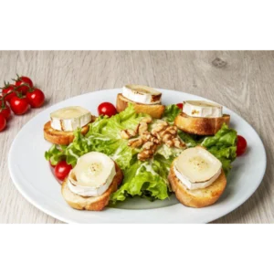 SALADE CHEVRE AUX CHAUDE